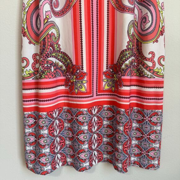 Studio One NY Dress Size Small Shift Pink Paisley Office Career Cocktail Barbie - Picture 3 of 10